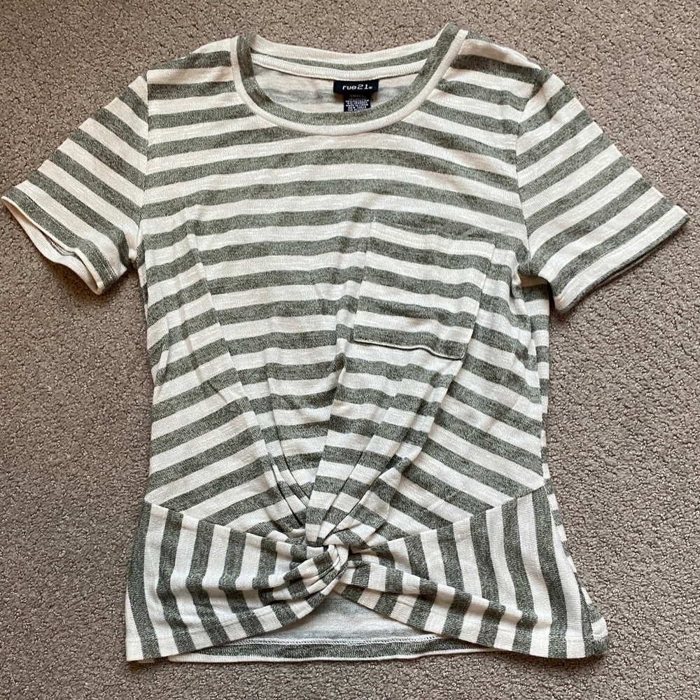 Striped Swirl Top